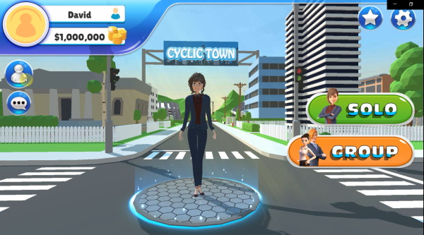 How many people can play in a game of Cyclic Town
